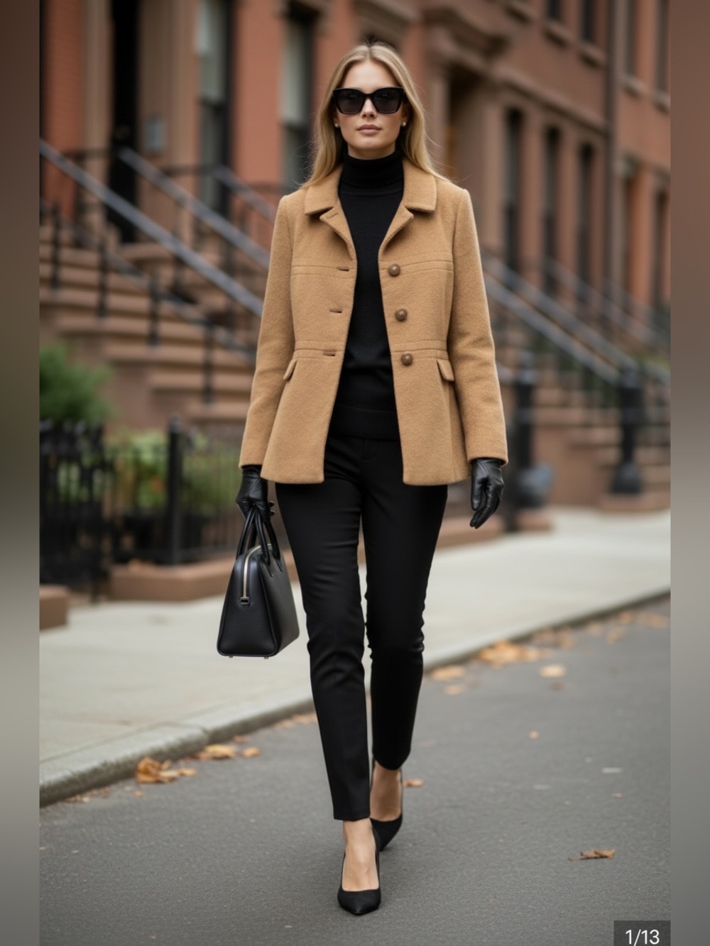 VTG Warren of Stafford 100% Wool Coat  Camel Tan Union Made Milady New York